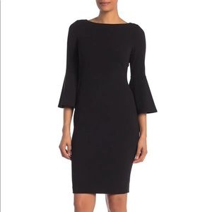 Calvin Klein Bell Sleeve Midi Dress